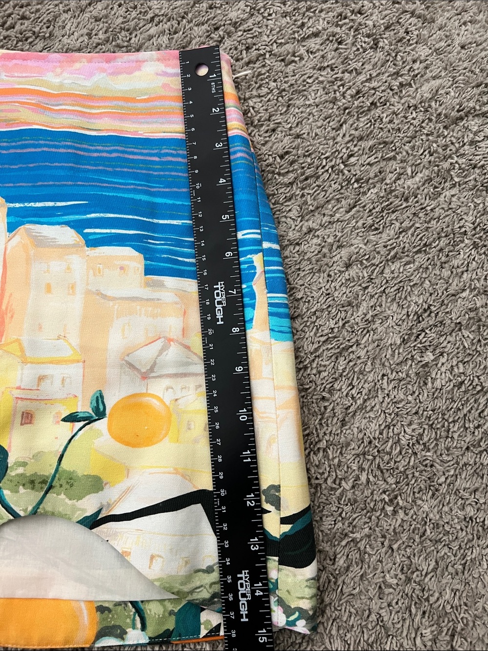 RARE H&M Mediterranean lemon print mini skirt - Picture 11 of 11